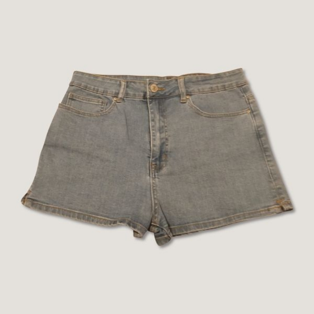 High Waisted Blue Denim Shorts